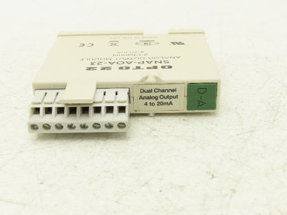 OPTO 22 SNAP-AOA-23 2 Channel Current Loop Analog Input Module 4-20mA SNAP I/O