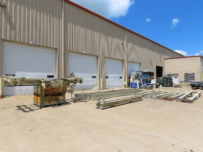 2 Ton Free Standing Bridge Crane 11' Span 27' Runway 11' 9" HUB Coffing Hoist