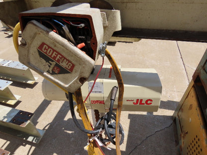 2 Ton Free Standing Bridge Crane 11' Span 27' Runway 11' 9" HUB Coffing Hoist