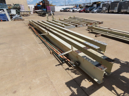 2 Ton Free Standing Bridge Crane 11' Span 27' Runway 11' 9" HUB Coffing Hoist