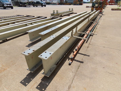 2 Ton Free Standing Bridge Crane 11' Span 27' Runway 11' 9" HUB Coffing Hoist
