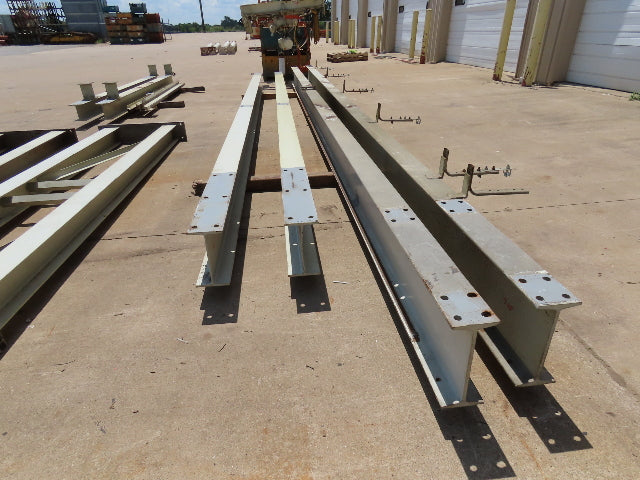 2 Ton Free Standing Bridge Crane 11' Span 27' Runway 11' 9" HUB Coffing Hoist