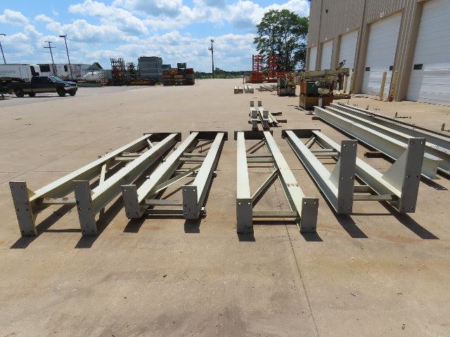 2 Ton Free Standing Bridge Crane 11' Span 27' Runway 11' 9" HUB Coffing Hoist