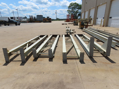 2 Ton Free Standing Bridge Crane 11' Span 27' Runway 11' 9" HUB Coffing Hoist