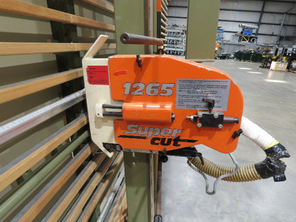 HolzHer 1265 Super Cut Vertical Panel Saw Manual Horizontal Cut 75"x14' 230V 3PH