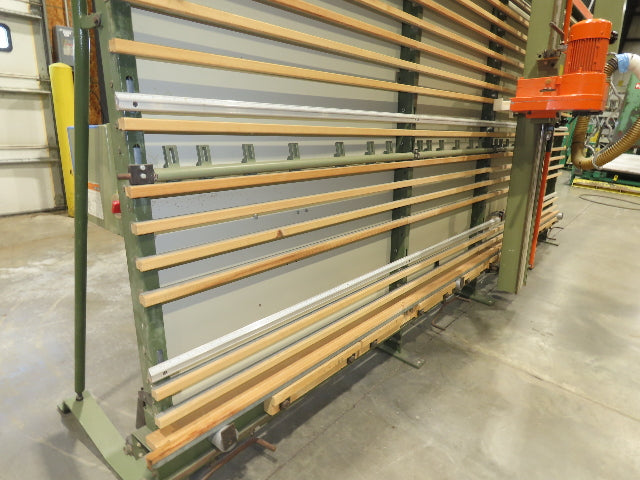 HolzHer 1265 Super Cut Vertical Panel Saw Manual Horizontal Cut 75"x14' 230V 3PH