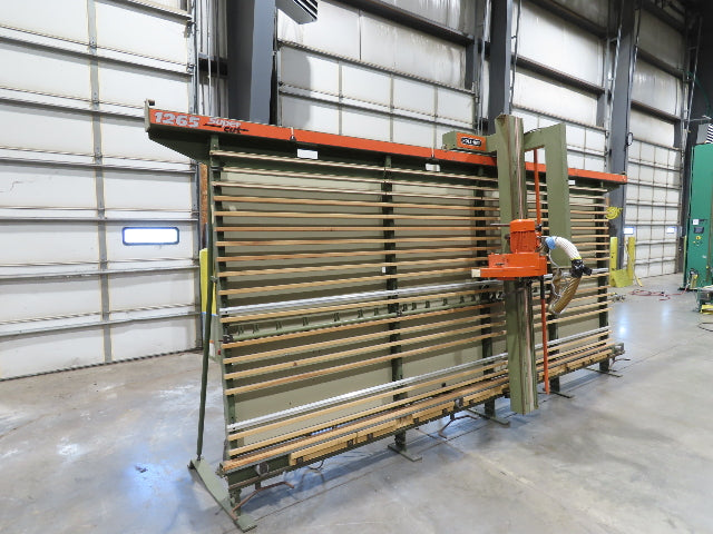 HolzHer 1265 Super Cut Vertical Panel Saw Manual Horizontal Cut 75"x14' 230V 3PH