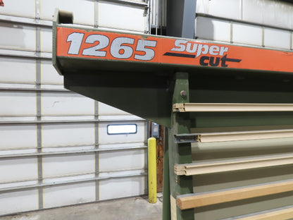 HolzHer 1265 Super Cut Vertical Panel Saw Manual Horizontal Cut 75"x14' 230V 3PH