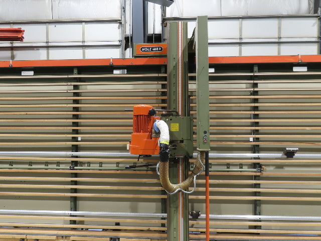 HolzHer 1265 Super Cut Vertical Panel Saw Manual Horizontal Cut 75"x14' 230V 3PH
