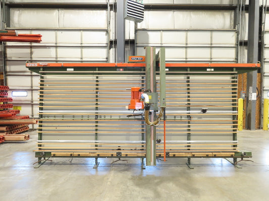 HolzHer 1265 Super Cut Vertical Panel Saw Manual Horizontal Cut 75"x14' 230V 3PH