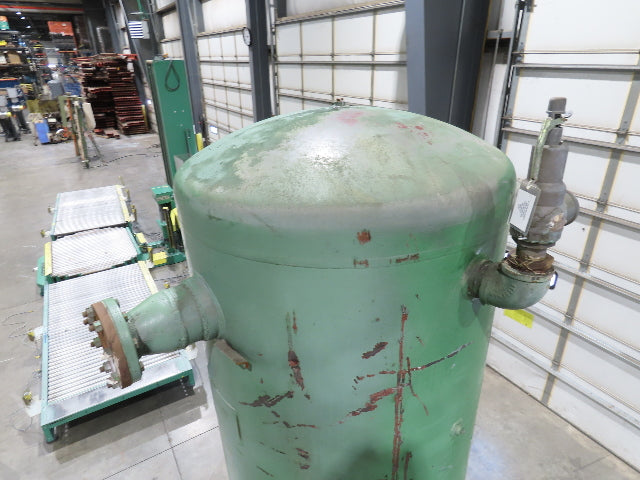 Vertical Compressed Air Receiver Tank 600 Gallon 125psi 42"x 11' OAH 1969