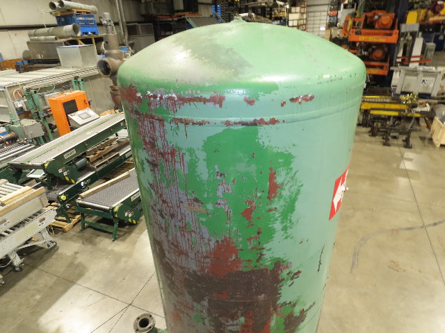 Vertical Compressed Air Receiver Tank 600 Gallon 125psi 42"x 11' OAH 1969