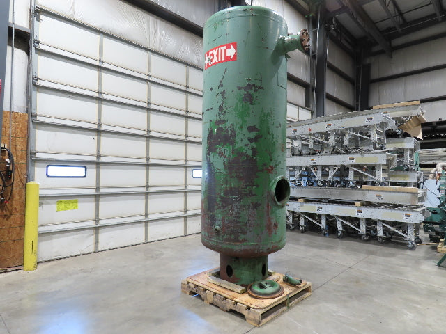 Vertical Compressed Air Receiver Tank 600 Gallon 125psi 42"x 11' OAH 1969