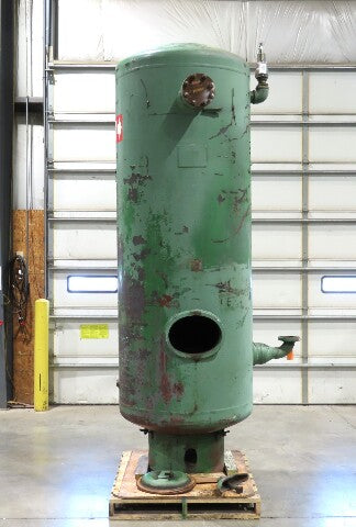 Vertical Compressed Air Receiver Tank 600 Gallon 125psi 42"x 11' OAH 1969
