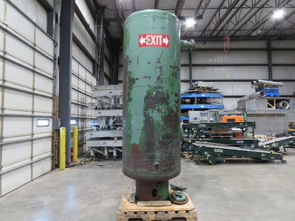 Vertical Compressed Air Receiver Tank 600 Gallon 125psi 42"x 11' OAH 1969