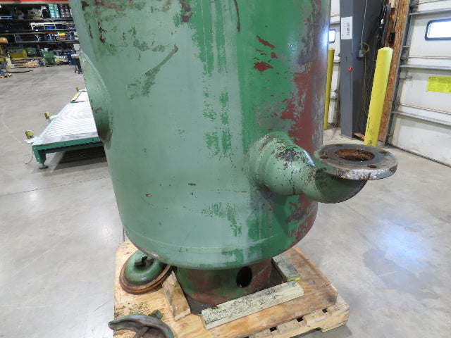 Vertical Compressed Air Receiver Tank 600 Gallon 125psi 42"x 11' OAH 1969