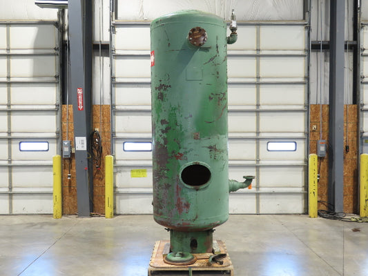 Vertical Compressed Air Receiver Tank 600 Gallon 125psi 42"x 11' OAH 1969