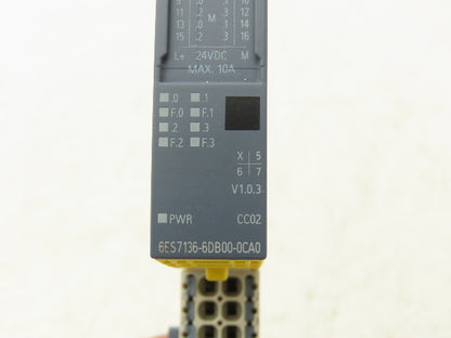 Siemens 6ES7 136-6DB00-0CA0 SIMATIC ET200SP Digital Output F-DQ 4X24 V DC/2A
