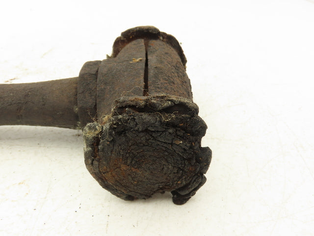 Chicago Rawhide 12" Vintage Split Face Leather Mallet 2.75 Pound Sutliff Tobacco