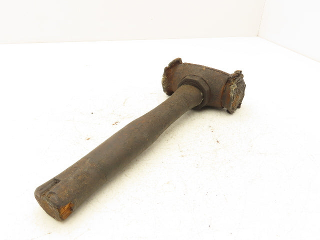 Chicago Rawhide 12" Vintage Split Face Leather Mallet 2.75 Pound Sutliff Tobacco