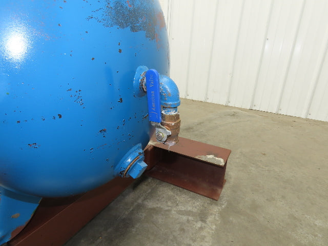 National Compressed Air Receiver Tank 80 Gallon 200PSI 450°F Horizontal Frame