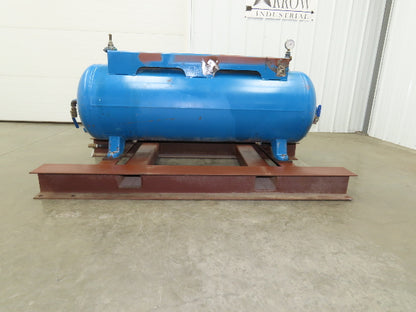 National Compressed Air Receiver Tank 80 Gallon 200PSI 450°F Horizontal Frame