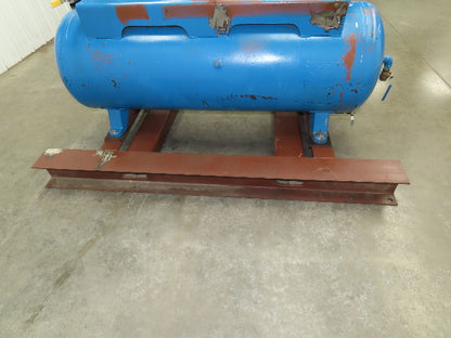 National Compressed Air Receiver Tank 80 Gallon 200PSI 450°F Horizontal Frame