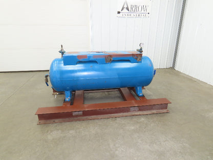 National Compressed Air Receiver Tank 80 Gallon 200PSI 450°F Horizontal Frame
