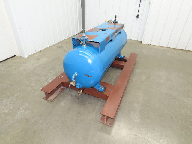 National Compressed Air Receiver Tank 80 Gallon 200PSI 450°F Horizontal Frame