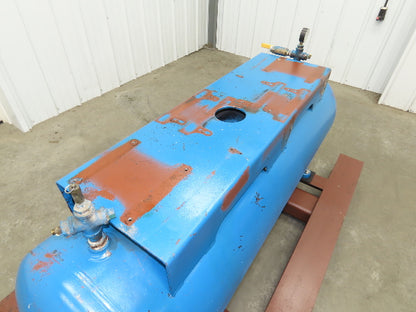 National Compressed Air Receiver Tank 80 Gallon 200PSI 450°F Horizontal Frame
