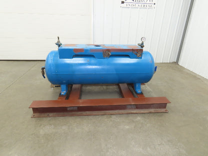 National Compressed Air Receiver Tank 80 Gallon 200PSI 450°F Horizontal Frame
