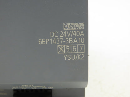 Siemens SITOP PSU8200 Power Supply DC 24V 40A 3PH 400-500V Input 6EP1437-3BA10