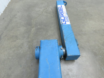 Gorbel 500 Lb Wall Mount Articulating Arm Jib Crane 9' Span 1/4 Ton
