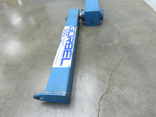 Gorbel 500 Lb Wall Mount Articulating Arm Jib Crane 9' Span 1/4 Ton
