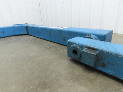 Gorbel 500 Lb Wall Mount Articulating Arm Jib Crane 9' Span 1/4 Ton