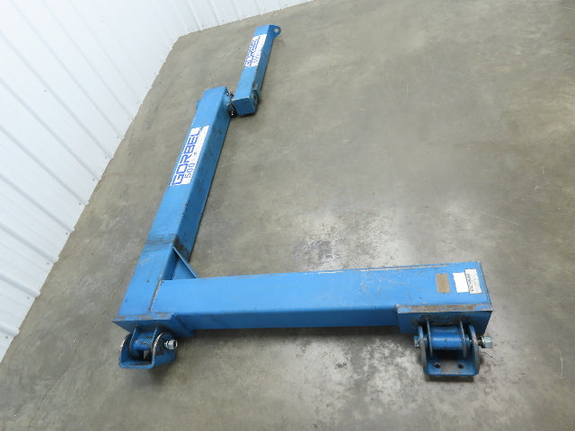 Gorbel 500 Lb Wall Mount Articulating Arm Jib Crane 9' Span 1/4 Ton