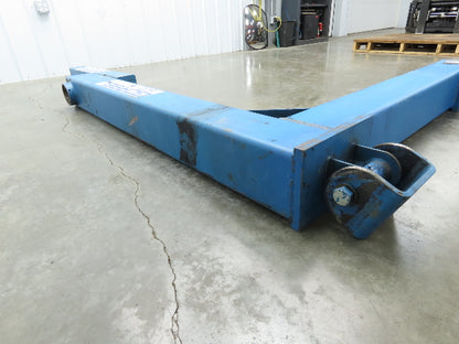 Gorbel 500 Lb Wall Mount Articulating Arm Jib Crane 9' Span 1/4 Ton