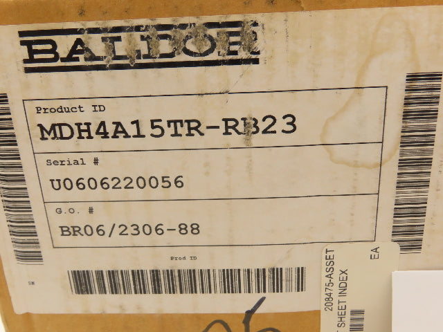 Baldor MDH4A15TR-RB23 MintDrive II AC Servo Drive 230-460VAC 15A 3Ph