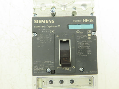 Siemens HFK3R150 Circuit Breaker Type HFGB 150A NEMA with operator