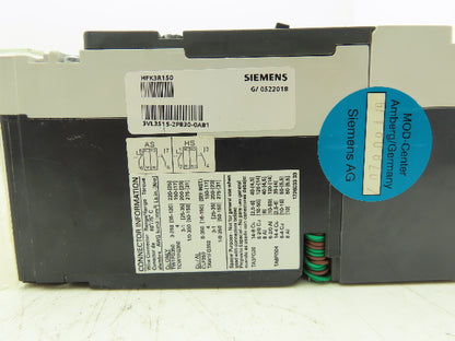 Siemens HFK3R150 Circuit Breaker Type HFGB 150A NEMA with operator