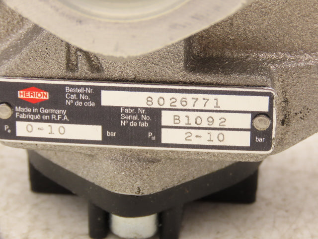 IMI Herion 8026771 Indirect Solenoid Inline Poppet Valve 3/2 Way 1" BSPP 24VDC