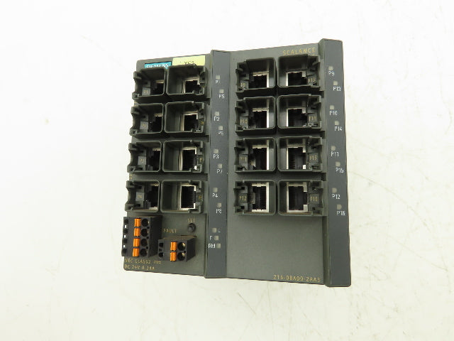 Siemens 6GK5216-0BA00-2AA3 SCALANCE X216 Managed IE Switch 16x 10/100 Mbps RJ45