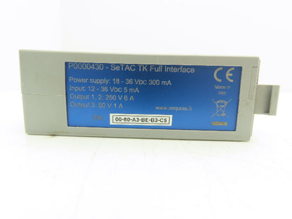 Sequoia P0000430 SeTAC TK Full Interface 300 mA 18-36VDC Triaxial Module