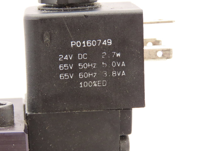 Parker H41WXBBL49A Pneumatic Solenoid Valve 5 Pos 2 Way 145psi Size 4 24VDC