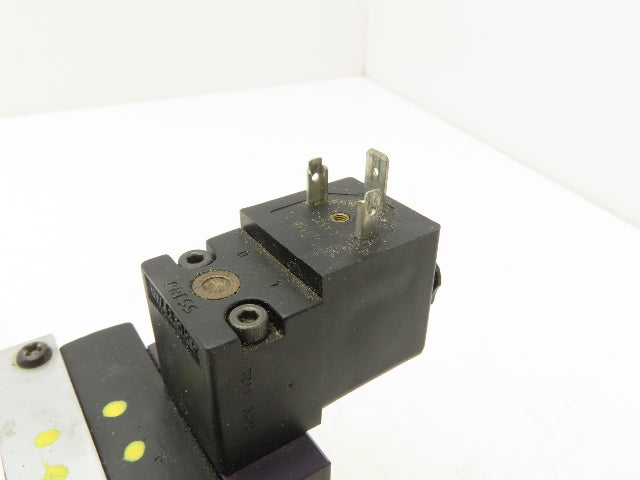 Parker H41WXBBL49A Pneumatic Solenoid Valve 5 Pos 2 Way 145psi Size 4 24VDC