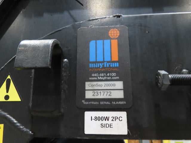 Mayfran ConSep 2000 Dual Belt Chip Conveyor Scraper Chain Coolant Filter 230V