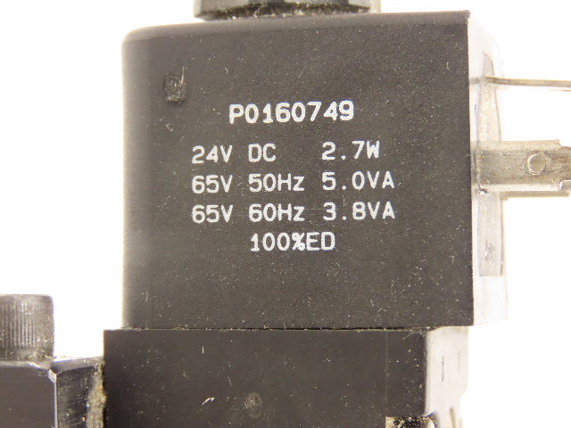 Parker H41WXBBL49A Pneumatic Solenoid Valve 5 Pos 2 Way 145psi Size 4 24VDC