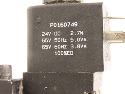 Parker H41WXBBL49A Pneumatic Solenoid Valve 5 Pos 2 Way 145psi Size 4 24VDC