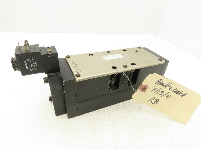 Parker H41WXBBL49A Pneumatic Solenoid Valve 5 Pos 2 Way 145psi Size 4 24VDC