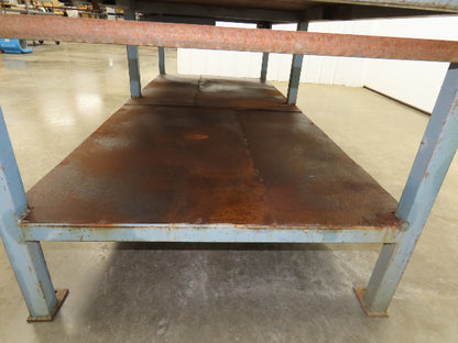 1/2" Top Steel Fabrication Welding Layout Table Work Bench 96"x48" W/ 6" Vise